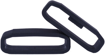 Garmin Keepers, fenix5 Negro (lazos de correa de silicona negro para fenix5 - 2pcs)
