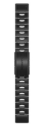 Brazalete de titanio Garmin 22mm (para Garmin Fenix 8/7/6 (47mm), Epix 2 y otros), negro, QuickFit, 010-12863-09