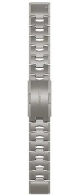 Brazalete de titanio Garmin 22mm (para Garmin Fenix 8/7/6 (47mm), Epix 2 y otros), plateado, QuickFit, 010-12863-08