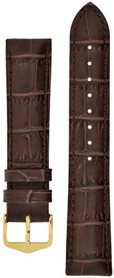 Correa de piel marrón Hirsch Duke L 01028010-1