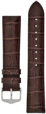 Correa de cuero Hirsch Duke L 01028010-2, marrón, longitud L, Quick Release