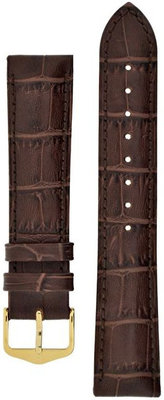 Correa de cuero Hirsch Duke M 01028110-1, marrón, longitud M, Quick Release