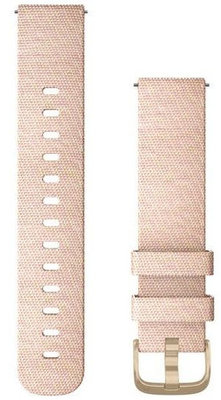 Correa Garmin Quick Release 20mm, de nailon, rosa, hebilla dorada (Venu, Venu Sq, Venu 2 plus, etc.)