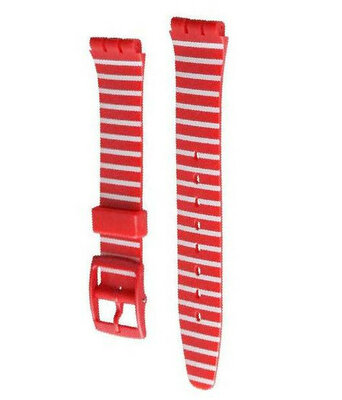 Correa de plástico roja Swatch AGR154I para mujer