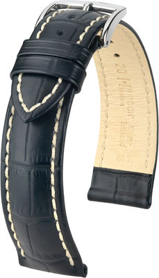 Correa de piel negra Hirsch Modena L 10302850-2 (Teletina)