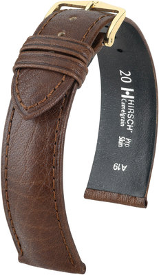 Correa de piel marrón Hirsch Camelgrain L 01009015-1 (Teletina)