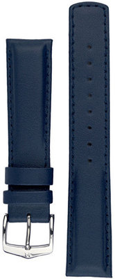 correa de caucho Hirsch Runner L 04002080-2, azul, piel de becerro/caucho natural, longitud L, Quick Release