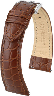 Correa de piel marrón oscuro Hirsch Aristocrat L 03828010-2 (Teletina)