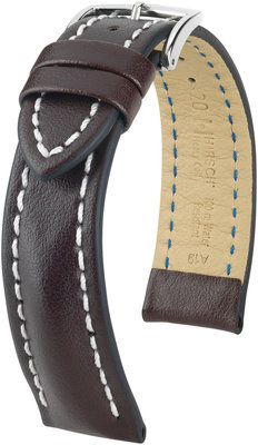 Correa de piel marrón oscuro Hirsch Heavy Calf L 01475010-2 (Teletina)