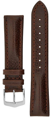 Correa de cuero Hirsch Lucca L 04902010-2, marrón, piel de becerro, longitud L, Quick Release