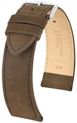 Correa de piel marrón oscuro Hirsch Osiris L 03433010-2 (Teletina)