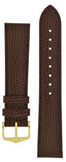 correa de cuero Hirsch Rainbow L 12322610-1, marrón, piel de ternero, longitud L, Quick Release