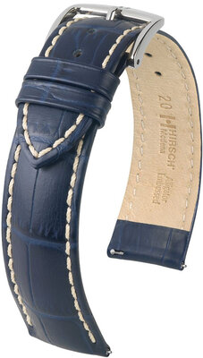 Correa de piel azul oscuro Hirsch Modena L 10302880-2 (Teletina)