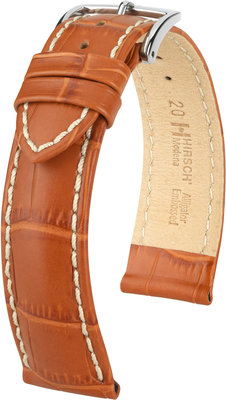 Correa de piel marrón claro Hirsch Modena L 10302875-2 (Teletina)