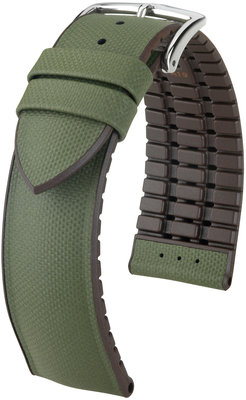 Correa verde Hirsch Arne L 0921094040-2 (Teletina / caucho natural)