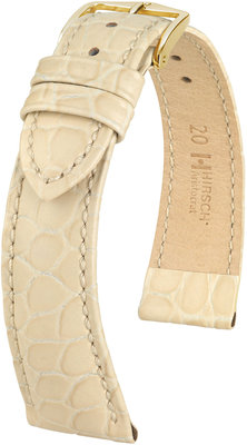 Correa de piel beige Hirsch Aristocrat M 03828190-1 (Teletina)