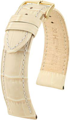 Correa de piel beige Hirsch Duke M 01028190-1 (Teletina)