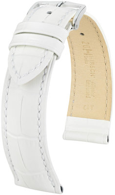 Correa de piel blanca Hirsch Duke L 01028001-2 (Teletina)