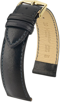 Correa de piel negra Hirsch Merino M 01206150-1 (Piel de oveja)