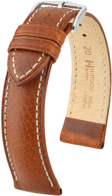 Correa de piel marrón Hirsch Boston M 01302170-2 (Teletina)