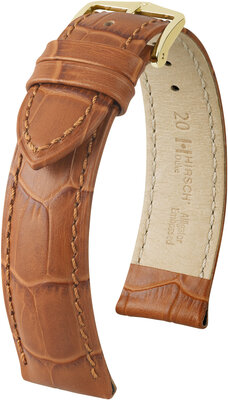 Correa de piel marrón claro Hirsch Duke M 01028175-1 (Teletina)