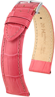 Correa de piel rosa Hirsch Duke M 01028125-2 (Teletina)