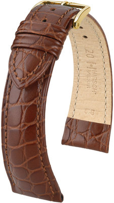 Correa de piel marrón oscuro Hirsch Aristocrat M 03828110-1 (Teletina)