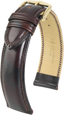 Correa de piel marrón oscuro Hirsch Ascot L 01575010-1 (Teletina)