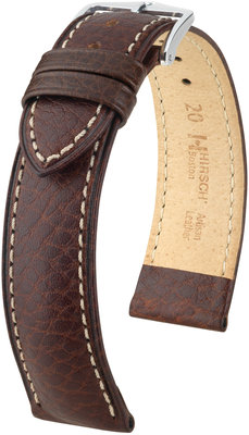Correa de piel marrón oscuro Hirsch Boston L 01302010-2 (Teletina)