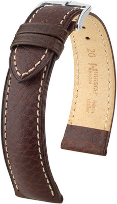 Correa de piel marrón oscuro Hirsch Boston M 01302110-2 (Teletina)