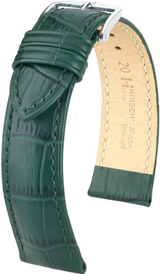 Correa de piel verde Hirsch Duke L 01028040-2 (Teletina)