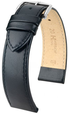 Correa de piel negra Hirsch Osiris M 03475150-2 (Teletina)