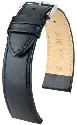 Correa de piel negra Hirsch Osiris XL 03475250-2 (Teletina)