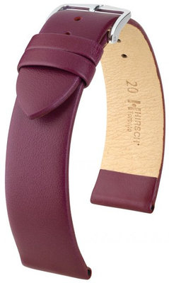 Correa de piel morada Hirsch Toronto M 03702186-2 (Teletina)