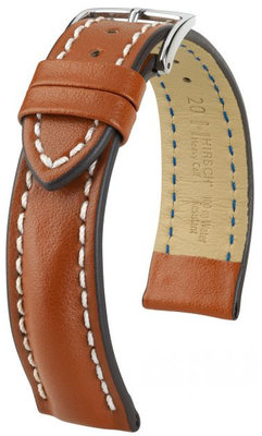 Correa de piel marrón Hirsch Heavy Calf L 02475070-2 (Teletina)