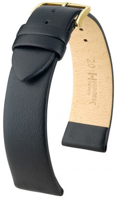 Correa de piel negra Hirsch Toronto M 03702150OE-1 (Teletina) Open End