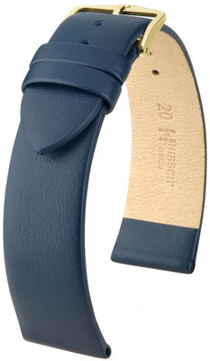 Correa de piel azul oscuro Hirsch Toronto M 03702180-1 (Teletina)