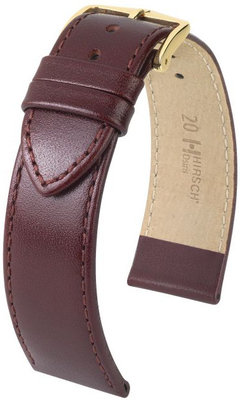 Correa de piel burdeos Hirsch Osiris L 03475060-1 (Teletina)