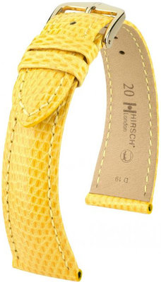 Correa de piel amarilla Hirsch London L 04266072-1 (Piel de lagarto) Hirsch Selection