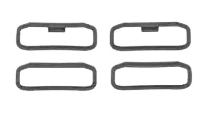 trabilla de silicona Garmin (para QuickFit 22, Instinct, Instinct 2, etc.), black, 2 uds