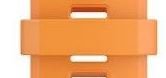 trabilla de silicona Garmin (para QuickFit 26), orange, 4 uds