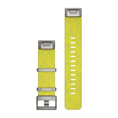 correa de nailon Garmin 22mm (para Garmin Fenix 8/7/6 (47mm), Epix 2, etc.), amarillo, QuickFit, 010-12738-23