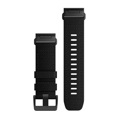 correa de nailon Garmin 26mm (para Garmin Fenix 8/7X/6X (51mm), Tactix, etc.), negro, QuickFit, 010-13010-00