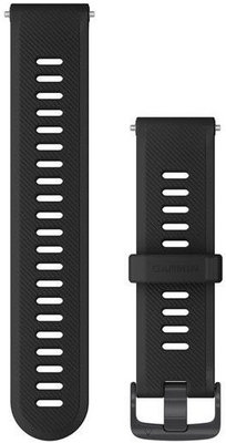 Correa Garmin Forerunner 745, silicona, negra, hebilla negra