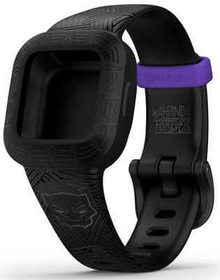 Correa de plástico Garmin (para Vívofit junior 3), negro, Marvel, Black Panther, 010-12666-40