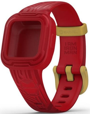 Correa de plástico Garmin (para Vívofit junior 3), rojo, Marvel, Iron Man, 010-12666-41