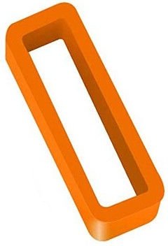 Correa de reloj de silicona naranja