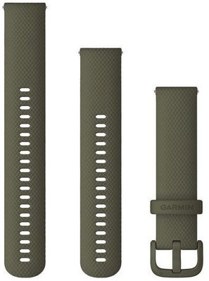 Correa de silicona Garmin 20mm (Venu, Venu Sq, Venu 2 plus aj.), verde V1, Quick Release