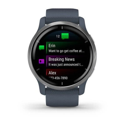 Garmin Venu 2 Silver / Granite Blue Band