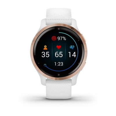 Garmin Venu 2S Rose Gold / White Band